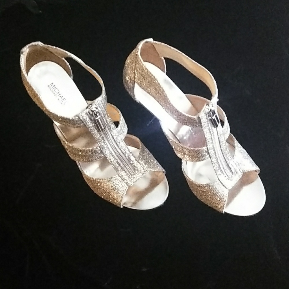 Michael kors Berkley T- Strap Glitter 10M